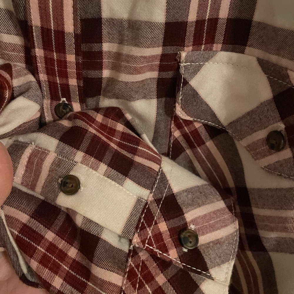 NWT Sanctuary Boyfriend For Life button down flannel shirt 3X - Picture 4 of 8